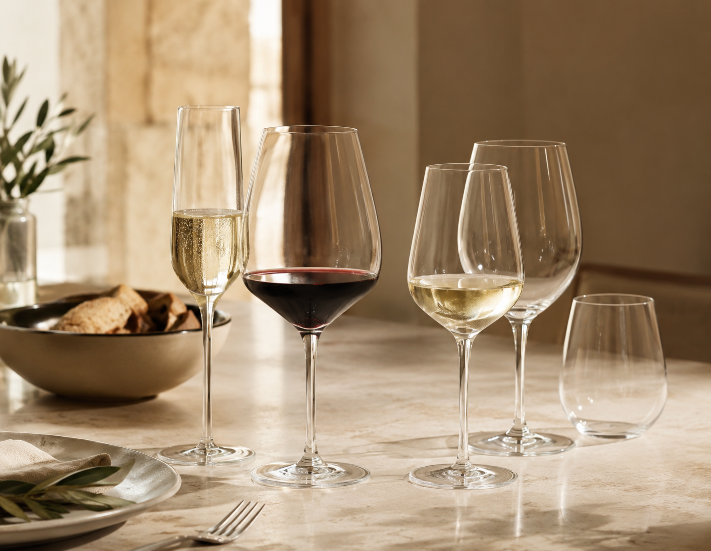 E-commerce glassware collection