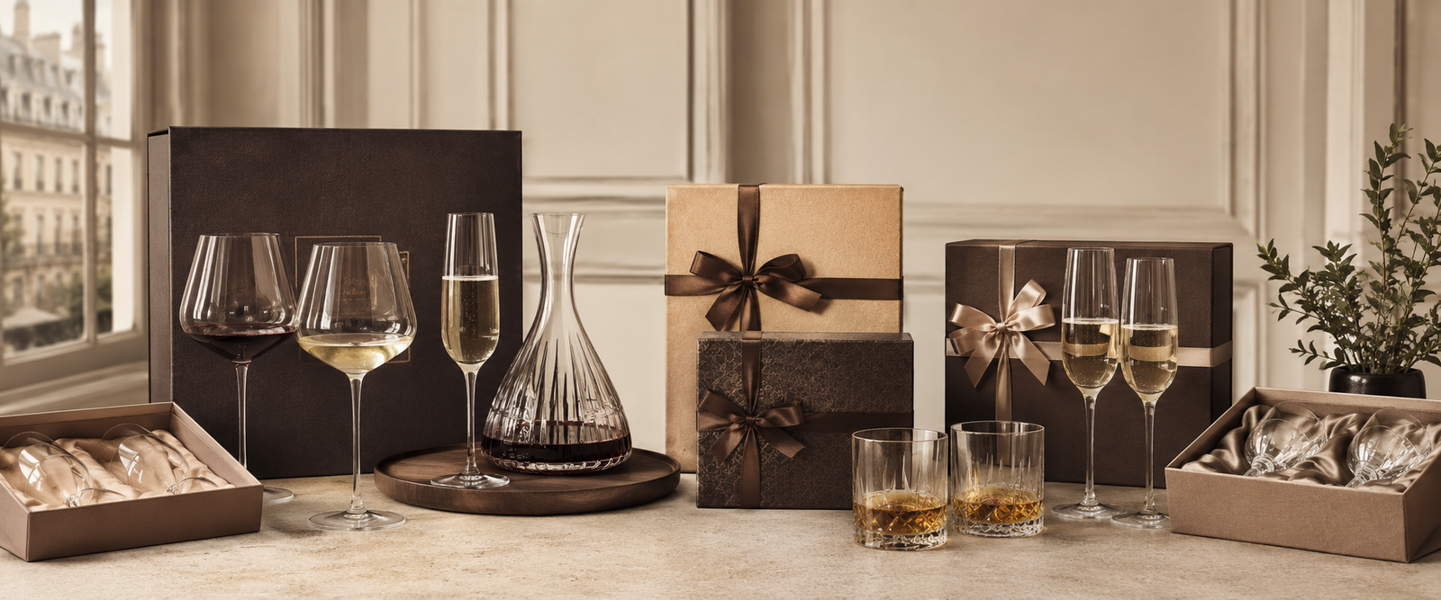 Corporate gift glassware
